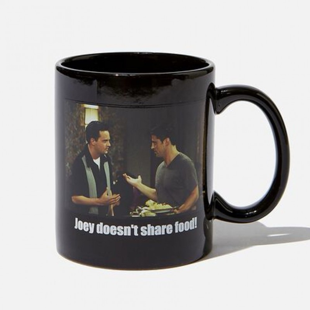 FRIENDS Joey Doesn’t Share Food Black Mug
